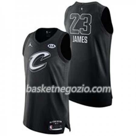 Canotte Uomo Cleveland Cavaliers Lebron James 23 2018 All Star Jordan Brand Nero Swingman